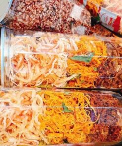 Khô mix 3 vị ( Heo - Mực - Gà ) - Hũ pét 930ml