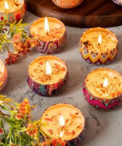 Nến thơm phòng Funu cao cấp hương hoa khô